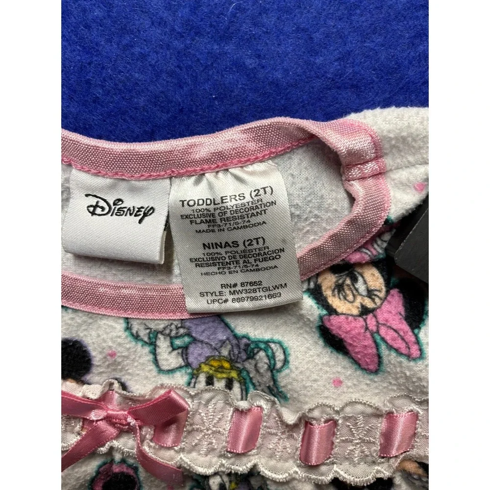 Disneycore Toddler Disney Nightgown 2T White Mickey Minnie Daisy MW328TGLWM - Picture 2 of 3